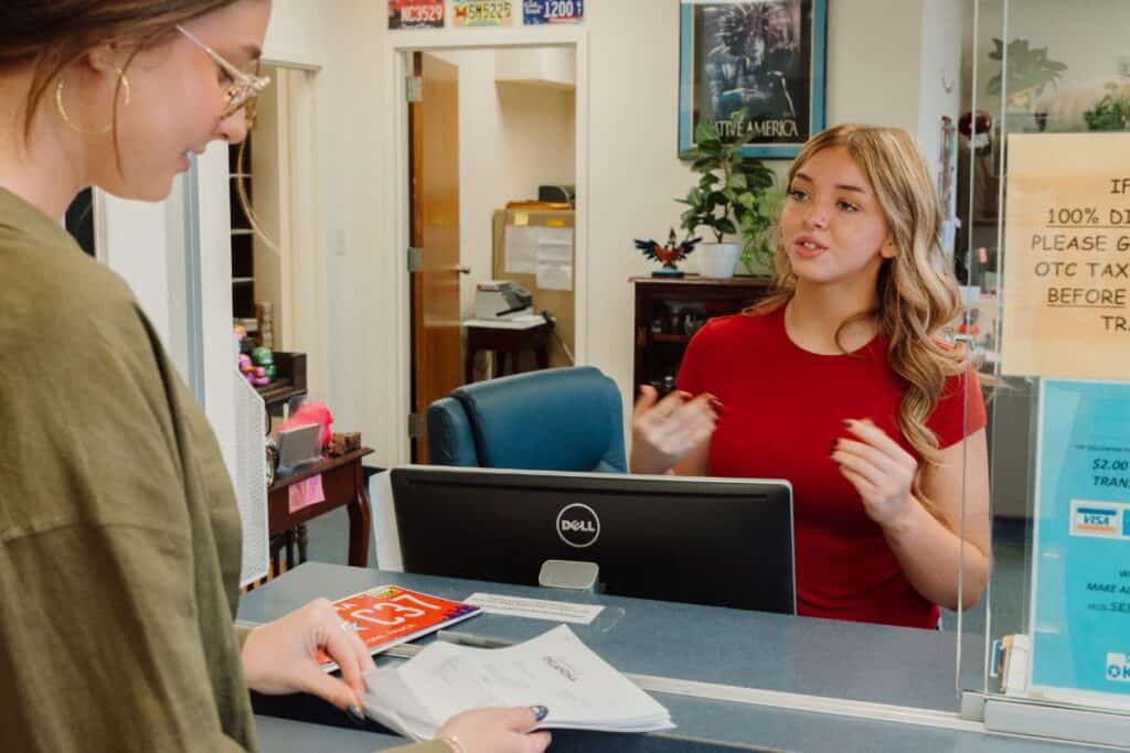 Registering a vehicle
